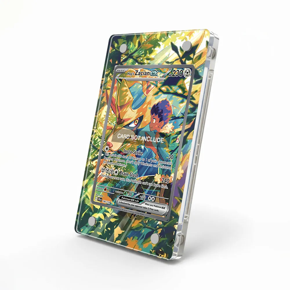 Hop's Zacian ex 186-159 SIR SAR Journey Together Extended Art Display Cases - Magnetic Case - Side View
