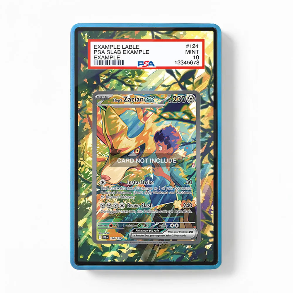 Hop's Zacian ex 186-159 SIR SAR Journey Together Extended Art Display Cases - PSA Slab Case - Front View