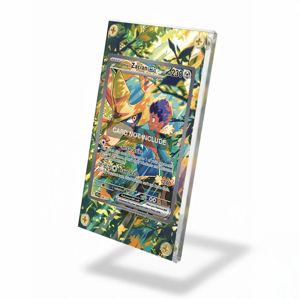 Hop's Zacian ex 186-159 SIR SAR Journey Together Extended Art Display Cases - Screws Case - Side View