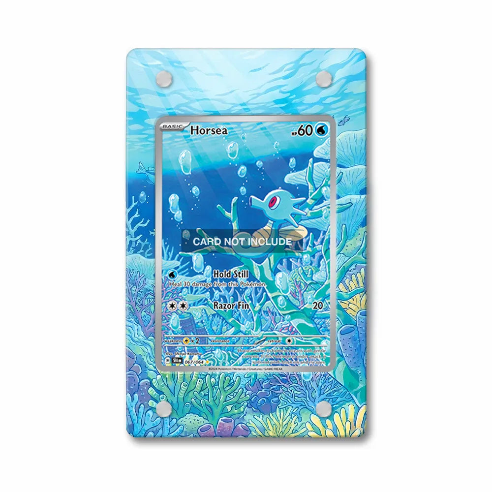 Horsea 067-064 IR AR Shrouded Fable Extended Art Display Cases - Magnetic Case - Front View