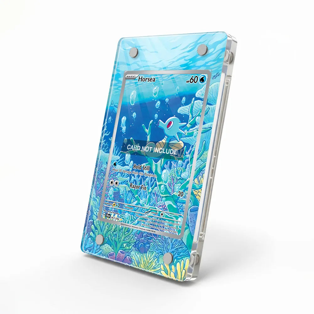 Horsea 067-064 IR AR Shrouded Fable Extended Art Display Cases - Magnetic Case - Side View