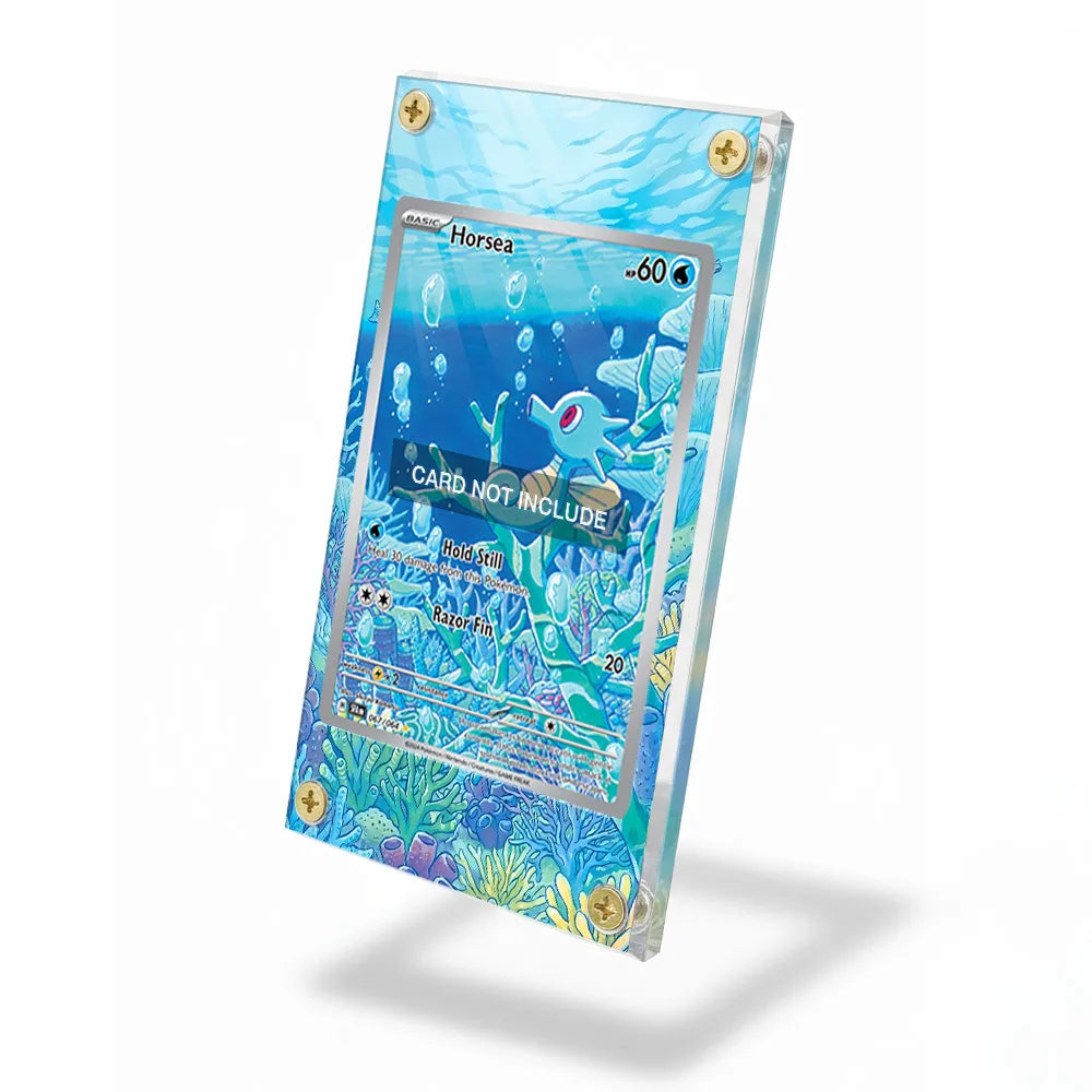 Horsea 067-064 IR AR Shrouded Fable Extended Art Display Cases - Screws Case - Side View