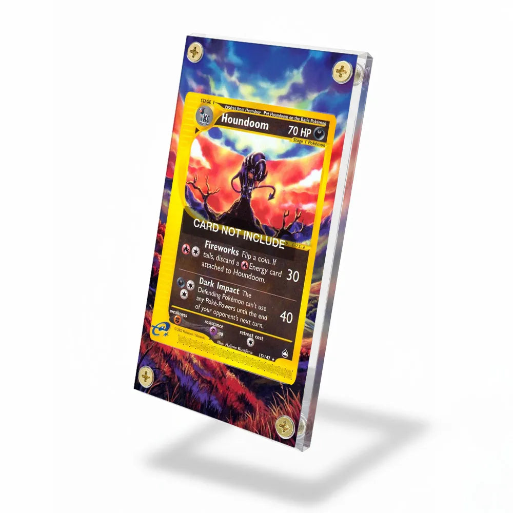 Houndoom 035-147 Neo Destiny Extended Art Display Cases - Screws Case - Side View