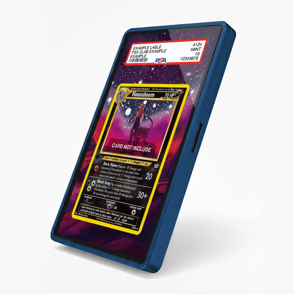 Houndoom 8-64 Holo Neo Revelation Extended Art Display Cases - PSA Slab Case - Side View