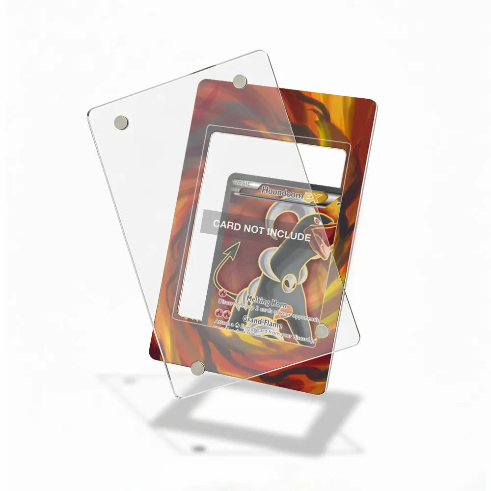 Houndoom EX 153-162 BREAKthrough Secret Rare Extended Art Display Cases - Magnetic Case - Detail View