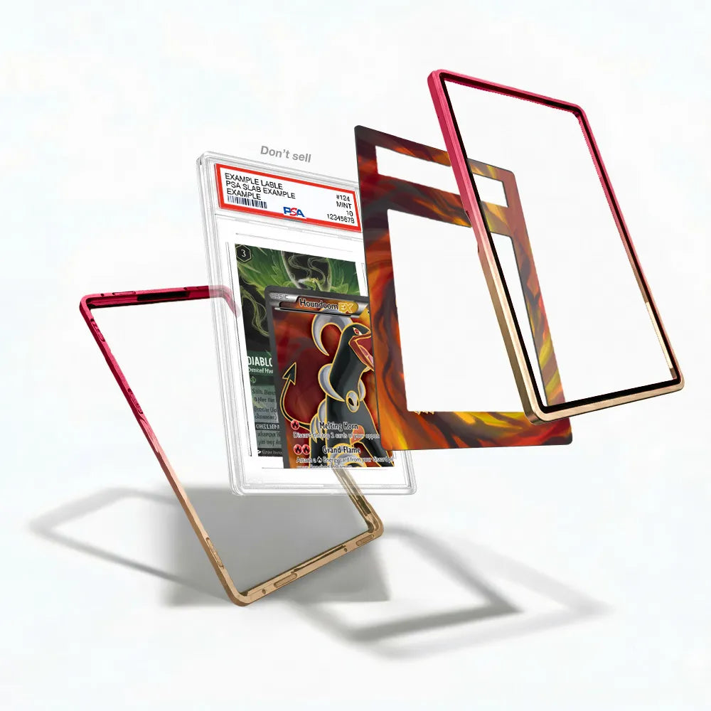 Houndoom EX 153-162 BREAKthrough Secret Rare Extended Art Display Cases - PSA Slab Case - Detail View