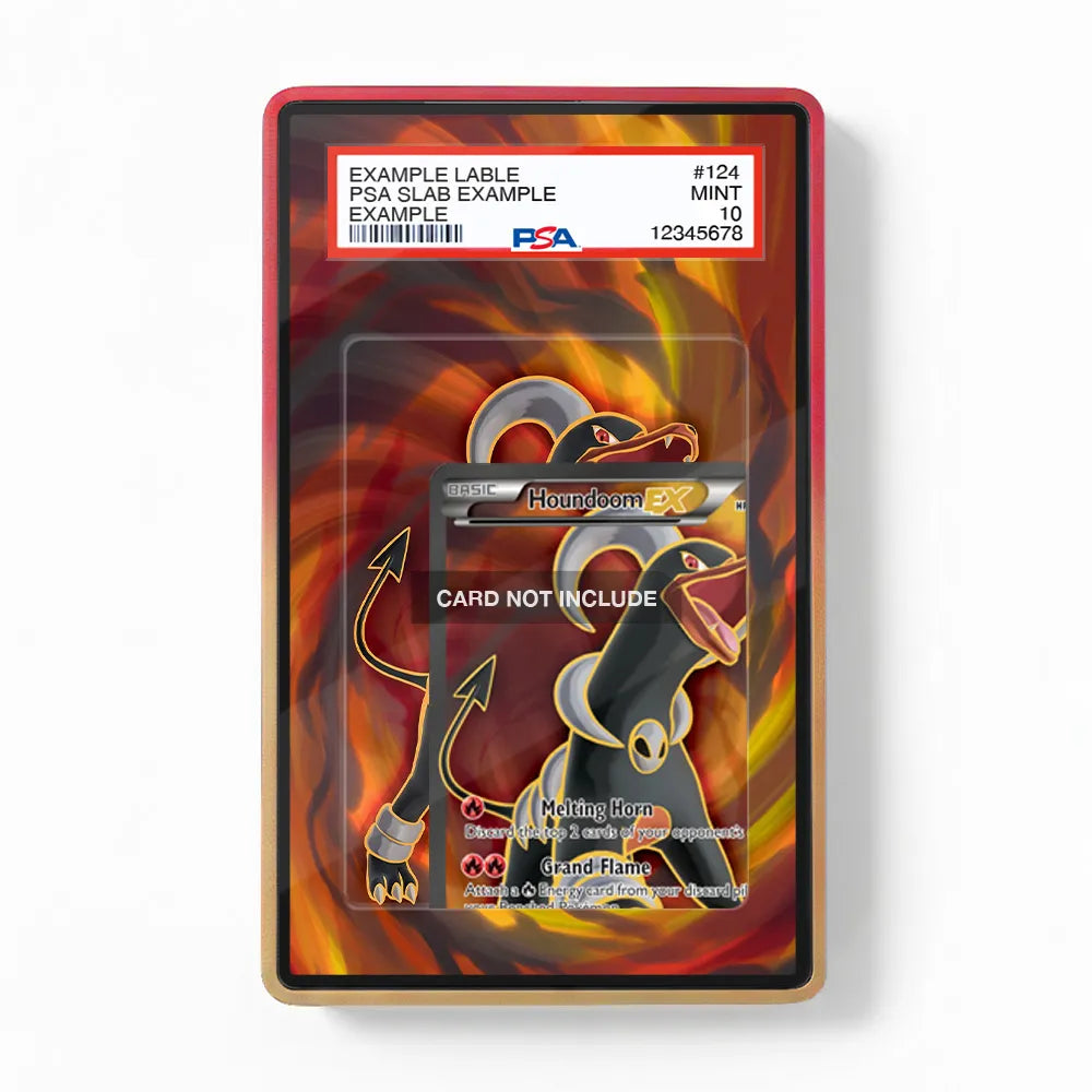Houndoom EX 153-162 BREAKthrough Secret Rare Extended Art Display Cases - PSA Slab Case - Front View