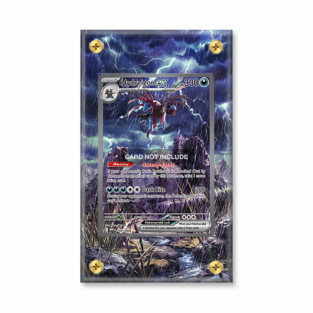 Hydreigon ex 169-086 SIR SAR White Flare Extended Art Pokemon Card Display Case