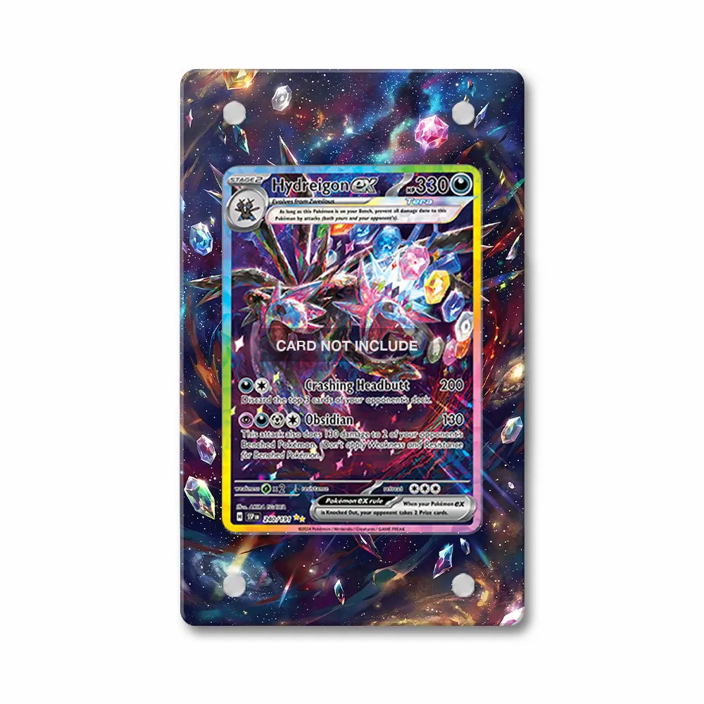 Hydreigon ex 240-191 SIR SAR Surging Sparks Extended Art Display Cases - Magnetic Case - Front View