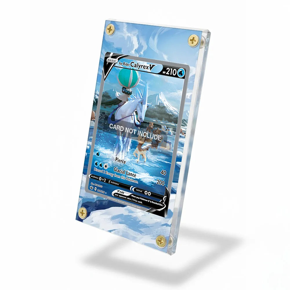 Ice Rider Calyrex V 164-198 SIR SAR Extended Art Display Cases - Screws Case - Side View