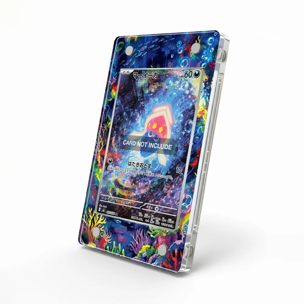 Inkay 085-076 AR Storm Emeralda Delta Reign Pokemon Cards Custom Art Display Cases - Magnetic Case - Side View