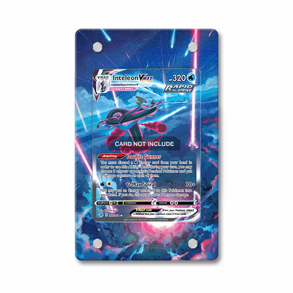 Inteleon VMAX 266-264 SIR SAR Fusion Strike Alternate Art Extended Art Display Cases - PSA Slab Case - Front View