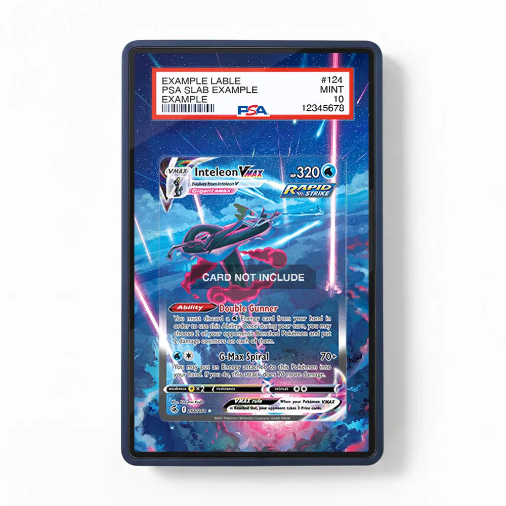 Inteleon VMAX 266-264 SIR SAR Fusion Strike Alternate Art Extended Art Display Cases - PSA Slab Case - Front View