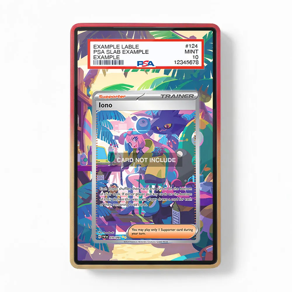 Iono 237-091 SIR SAR Paldean Fates Extended Art Display Cases - PSA Graded Guard Case - Front View