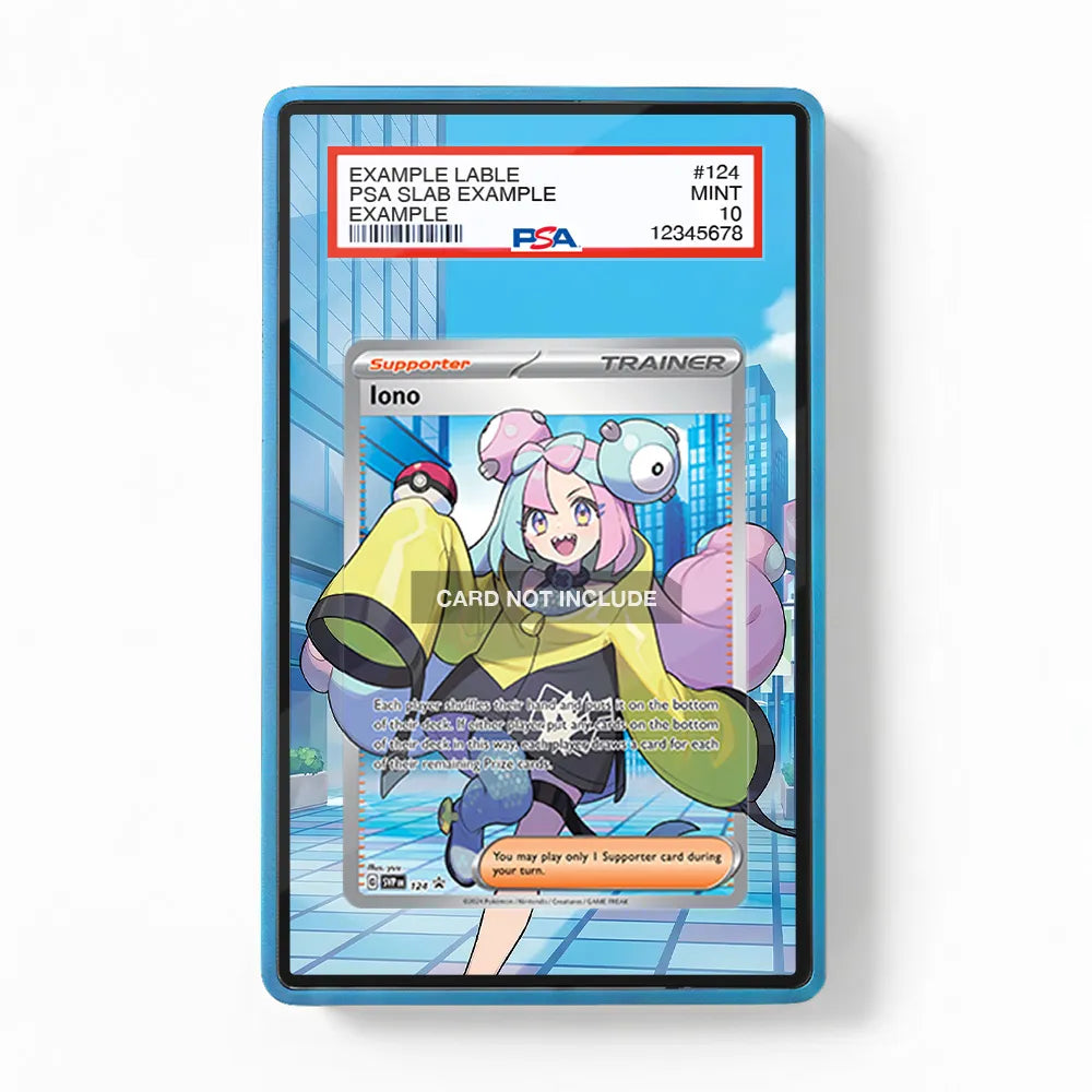 Iono SVP 124 Promo Extended Art Display Cases - PSA Slab Case - Front View
