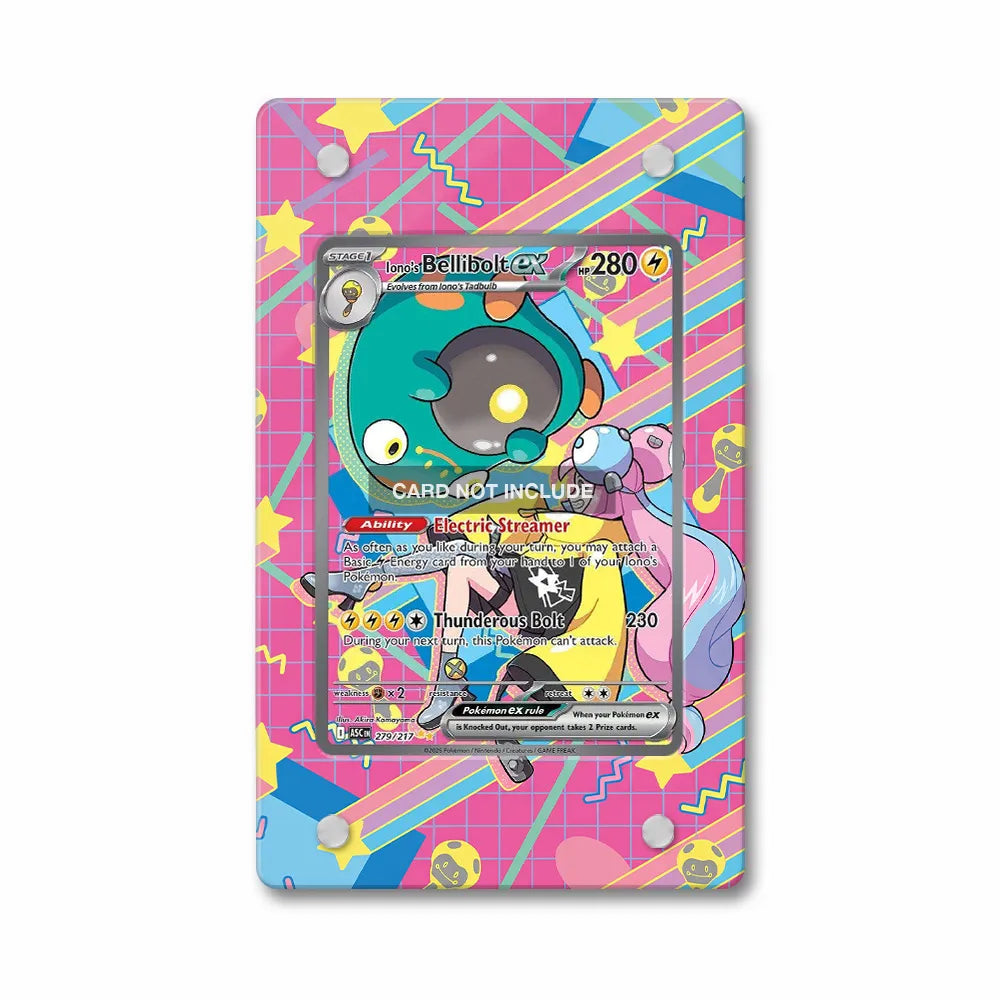 Iono's Bellibolt Ex 279-217 Ascended Heroes Extended Art Display Cases - PSA Slab Case - Front View