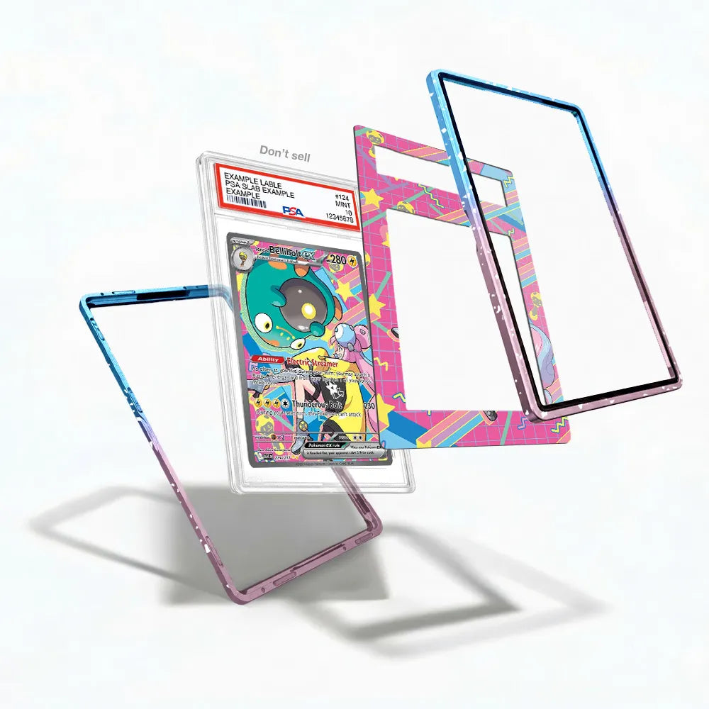 Iono's Bellibolt Ex 279-217 Ascended Heroes Extended Art Display Cases - PSA Slab Case - Detail View