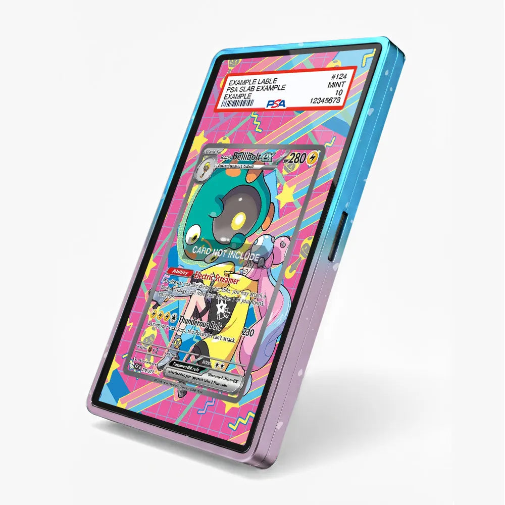 Iono's Bellibolt Ex 279-217 Ascended Heroes Extended Art Display Cases - PSA Slab Case - Side View