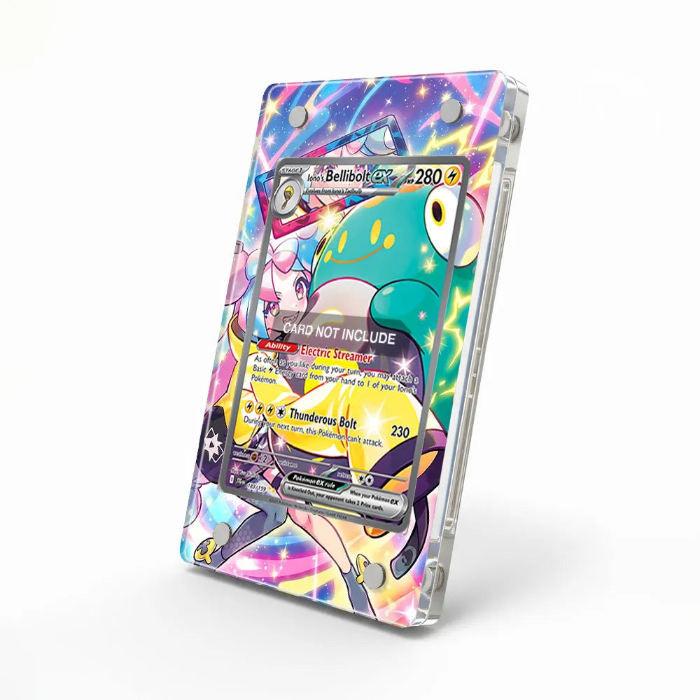 Iono's Bellibolt ex 183-159 SIR SAR Journey Together Extended Art Display Cases - Magnetic Case - Side View