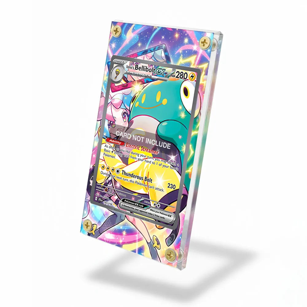 Iono's Bellibolt ex 183-159 SIR SAR Journey Together Extended Art Display Cases - Screws Case - Side View