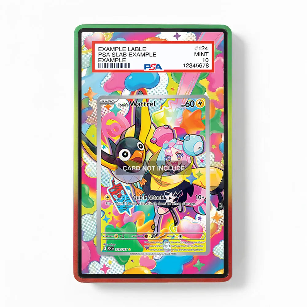 Iono's Wattrel 231-217 IR AR Ascended Heroes Extended Art Display Cases - PSA Graded Guard Case - Front View