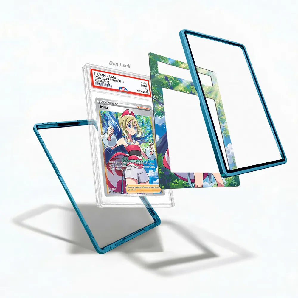Irida 186-189 Ultra Rare Astral Radiance Extended Art Display Cases - PSA Slab Case - Detail View