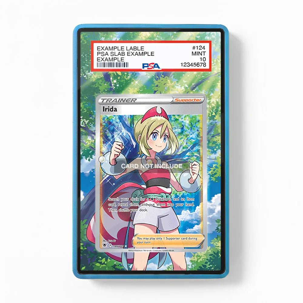 Irida 186-189 Ultra Rare Astral Radiance Extended Art Display Cases - PSA Slab Case - Front View