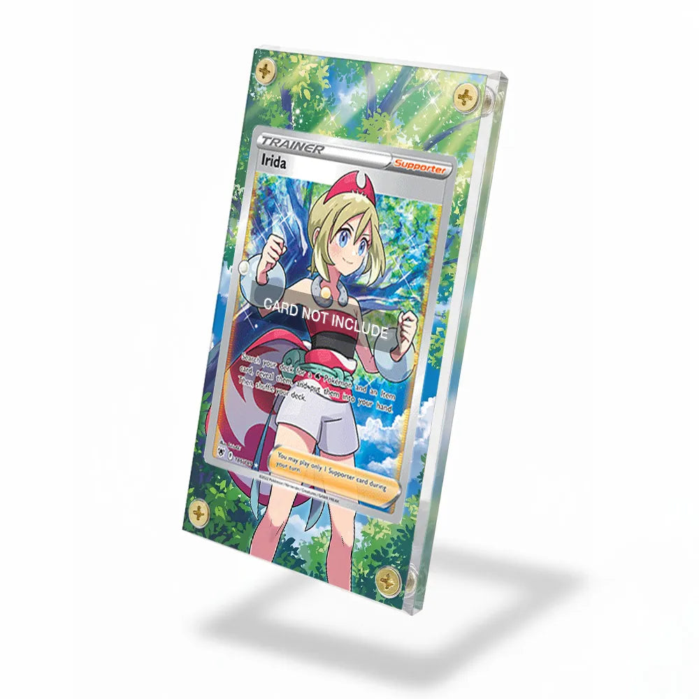 Irida 186-189 Ultra Rare Astral Radiance Extended Art Display Cases - Screws Case - Side View