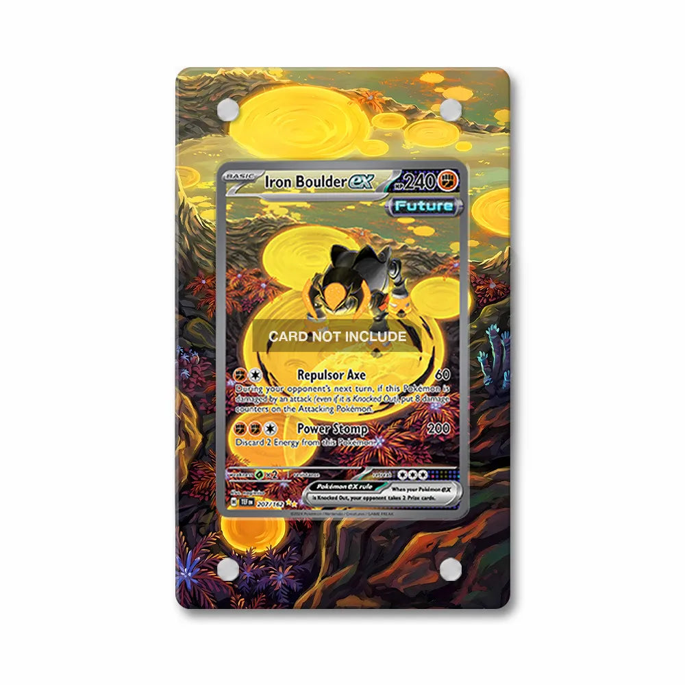 Iron Boulder ex 207-162 Extended Art Display Cases - PSA Slab Case - Front View