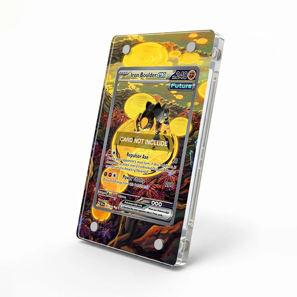 Iron Boulder ex 207-162 Extended Art Display Cases - Magnetic Case - Side View