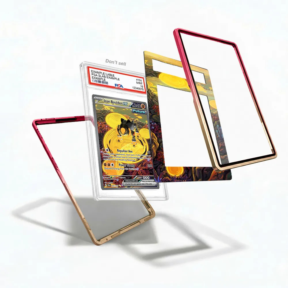 Iron Boulder ex 207-162 Extended Art Display Cases - PSA Slab Case - Detail View