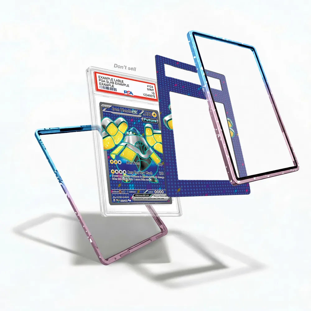 Iron Hands ex 223-182 Ultra Rare Paradox Rift Extended Art Display Cases - PSA Slab Case - Detail View