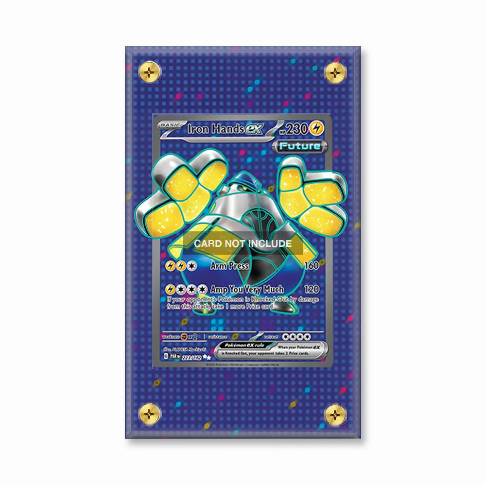 Iron Hands ex 223-182 Ultra Rare Paradox Rift Extended Art Display Cases - Screws Case - Front View