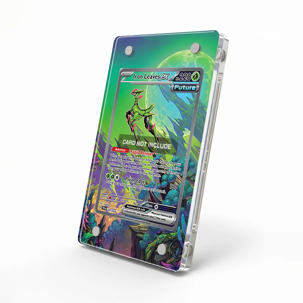 Iron Leaves ex 203-162 Extended Art Display Cases - Magnetic Case - Side View