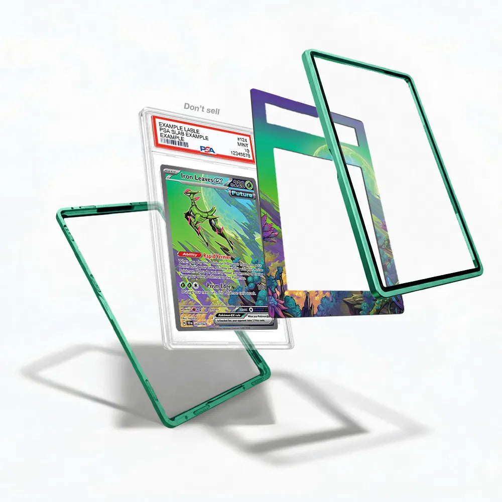 Iron Leaves ex 203-162 Extended Art Display Cases - PSA Slab Case - Detail View