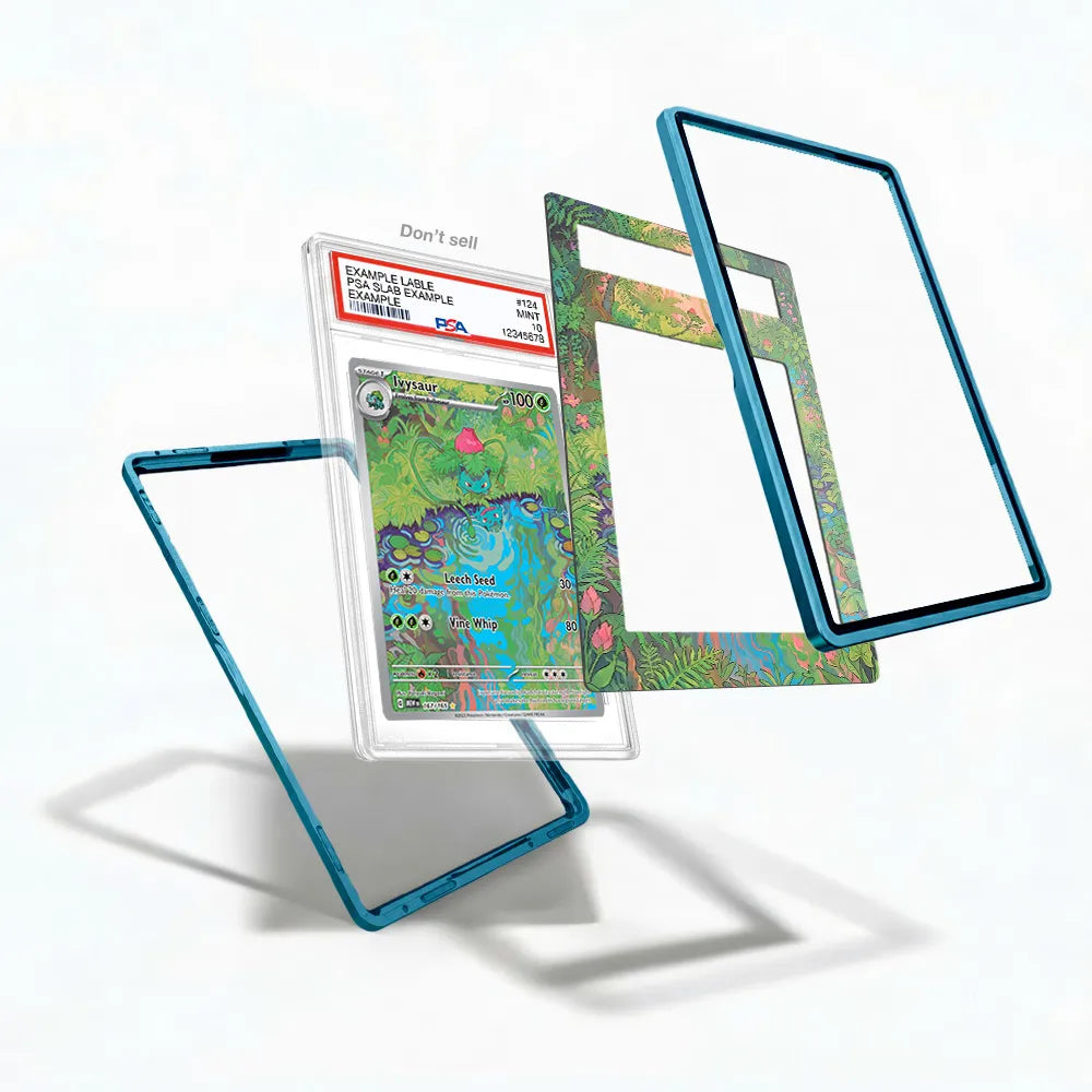 Ivysaur 167-165 Extended Art Display Cases - PSA Slab Case - Detail View