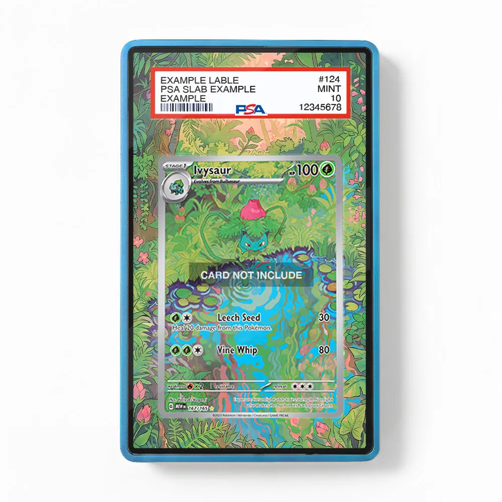 Ivysaur 167-165 Extended Art Display Cases - PSA Slab Case - Front View