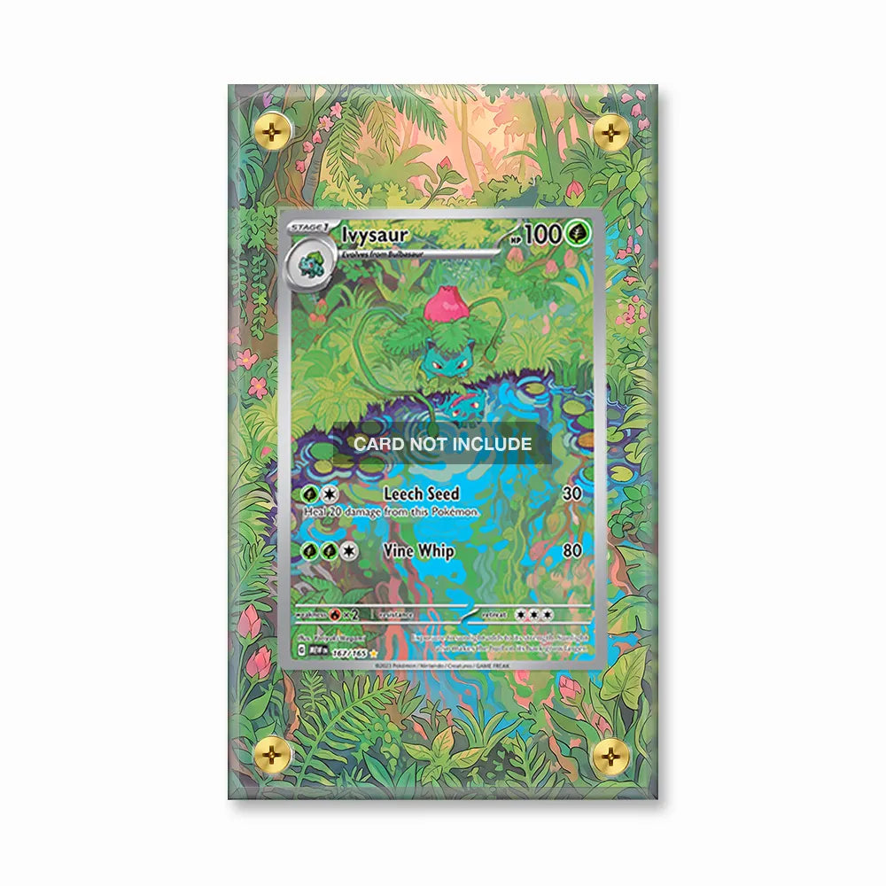 Ivysaur 167-165 Extended Art Display Cases - Screws Case - Front View