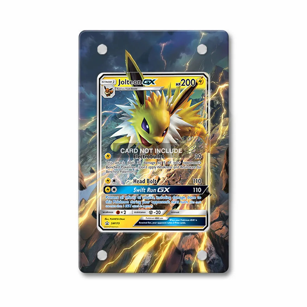 Jolteon GX SM173 Promo Extended Art Display Cases - PSA Slab Case - Front View