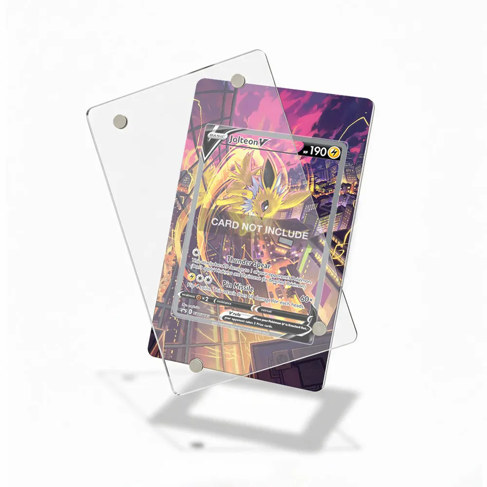 Jolteon V SWSH 183 Promo Extended Art Display Cases - Magnetic Case - Detail View