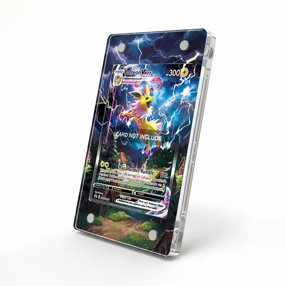 Jolteon Vmax SWSH 184 Promo Extended Art Display Cases - Magnetic Case - Side View