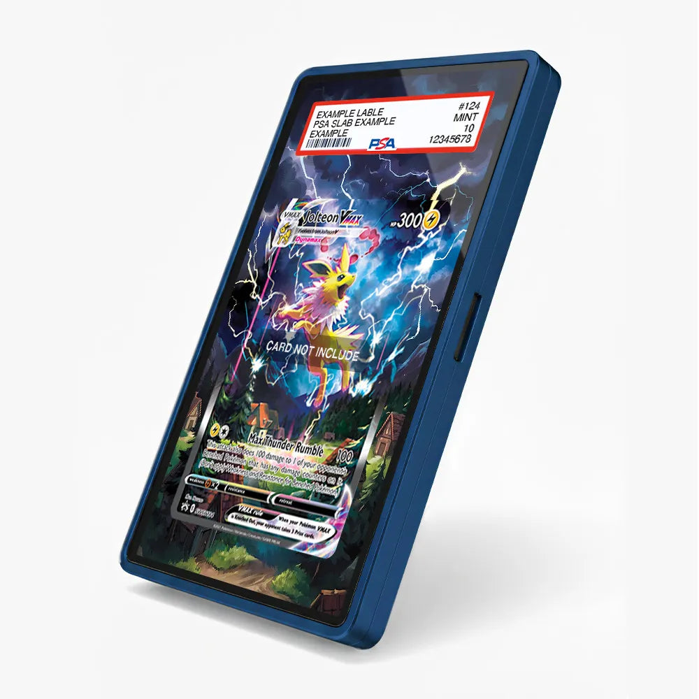 Jolteon Vmax SWSH 184 Promo Extended Art Display Cases - PSA Slab Case - Side View
