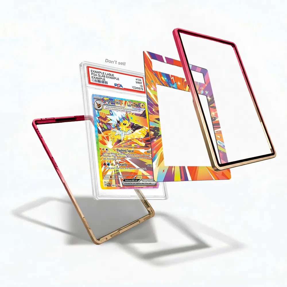 Jolteon ex 153-131 SAR SIR Prismatic Evolutions Extended Art Display Cases - PSA Slab Case - Detail View