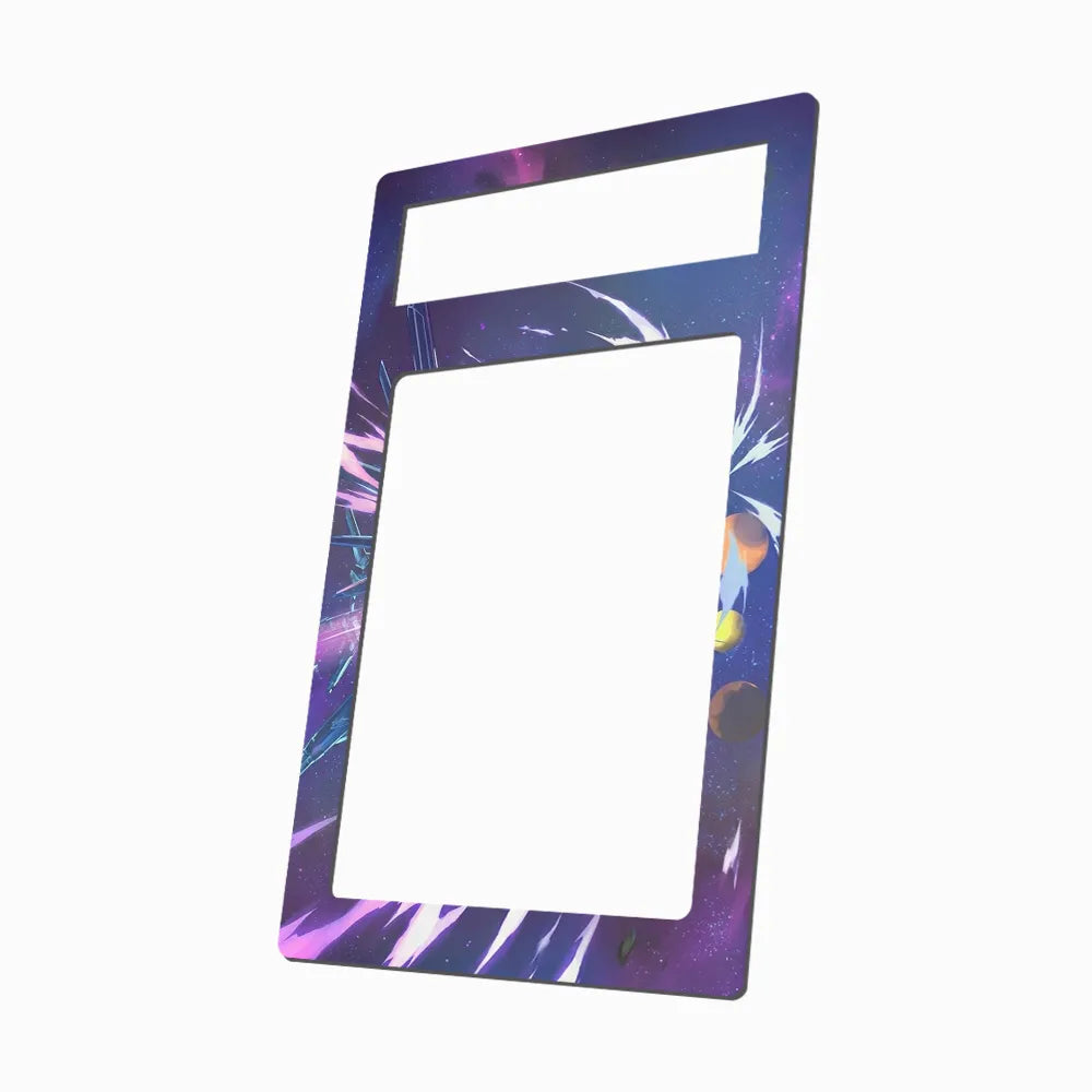 Justice Gundam G001-066 Gundam Build Divers Extended Art Display Cases - PSA Metal Art Only - Side View