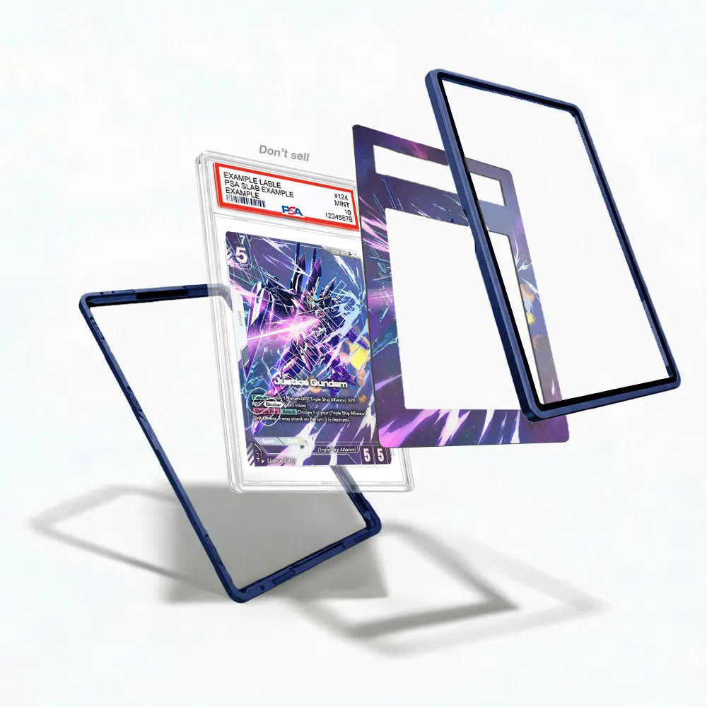 Justice Gundam G001-066 Gundam Build Divers Extended Art Display Cases - PSA Slab Case - Detail View