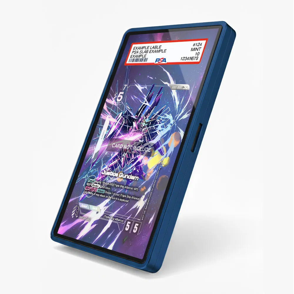 Justice Gundam G001-066 Gundam Build Divers Extended Art Display Cases - PSA Slab Case - Side View