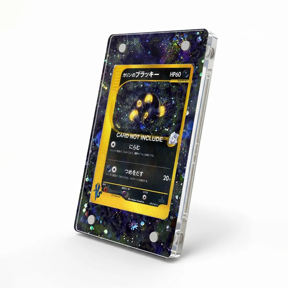 Kairin's Umbreon 091-141 VS Extended Art Display Cases - Magnetic Case - Side View