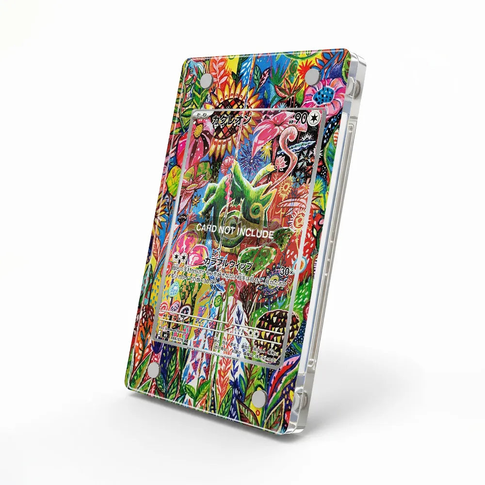 Kecleon 088-076 AR M6 Pokemon Cards Custom Art Display Cases - Magnetic Case - Side View