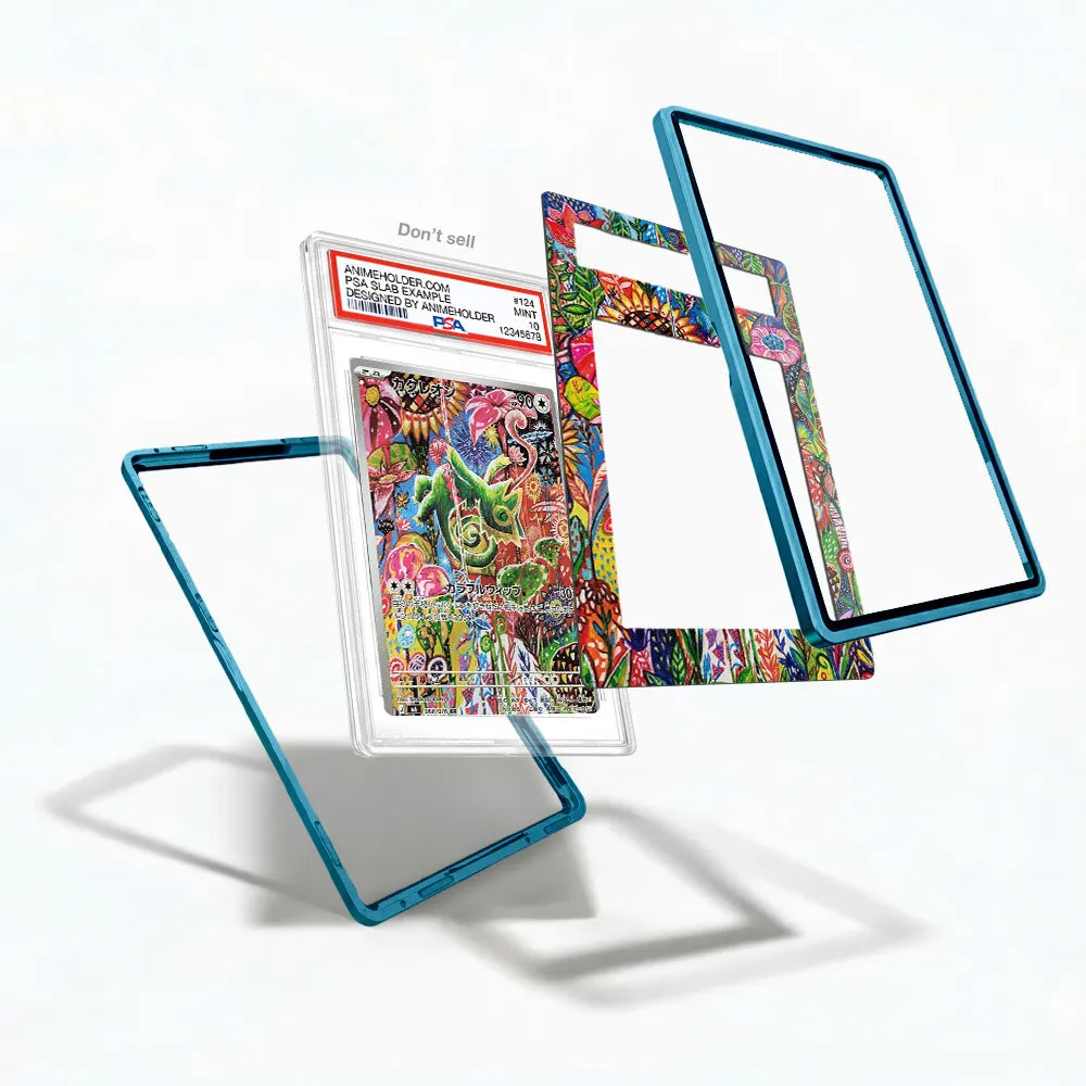 Kecleon 088-076 AR M6 Pokemon Cards Custom Art Display Cases - PSA Slab Case - Detail View