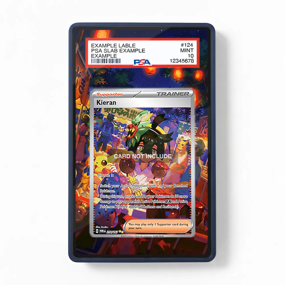 Kieran 218-167 SIR SAR Twilight Masquerade Extended Art Display Cases - PSA Slab Case - Front View